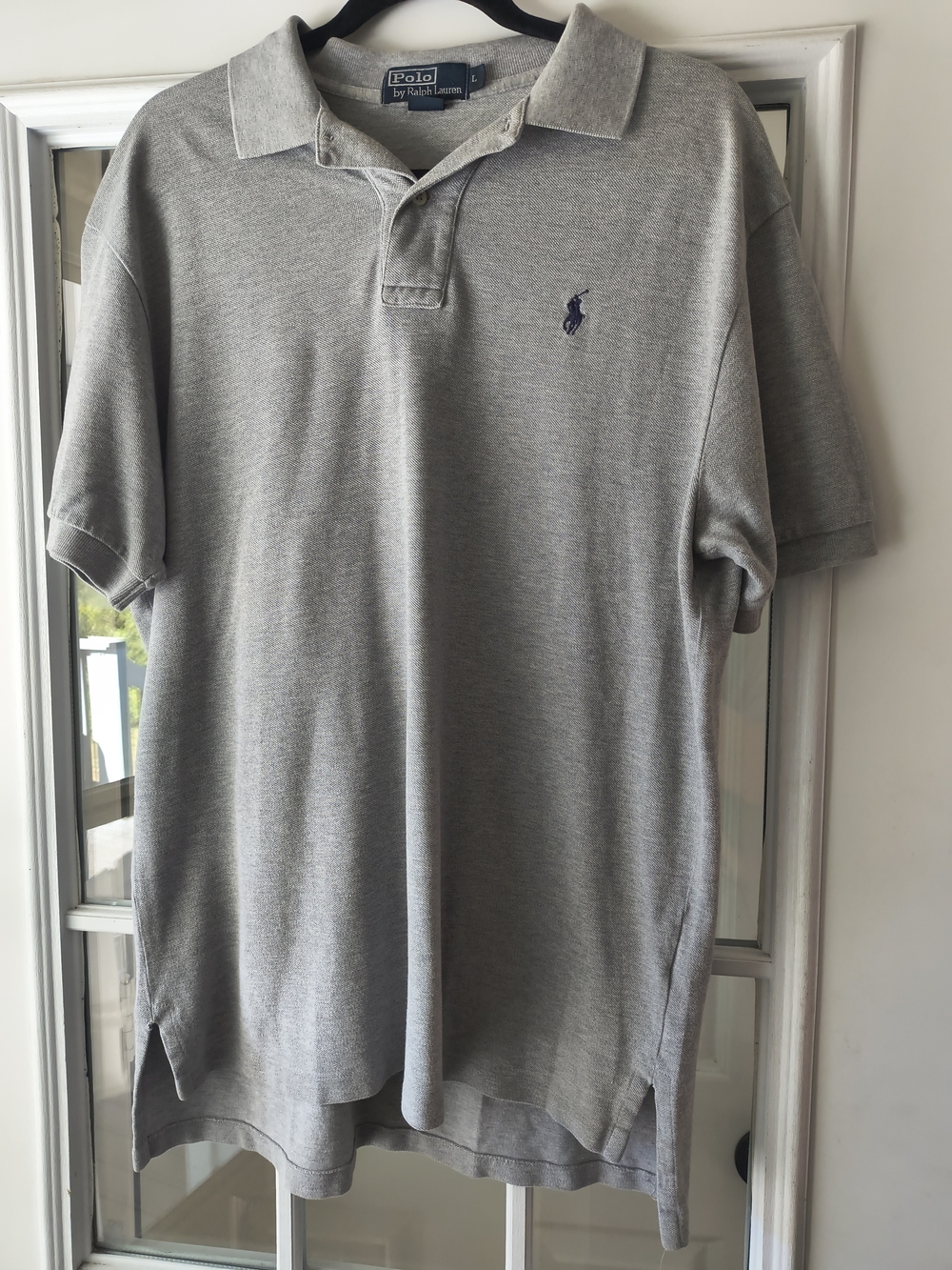 Ralph Lauren Men's Gray Polo with Navy Pony